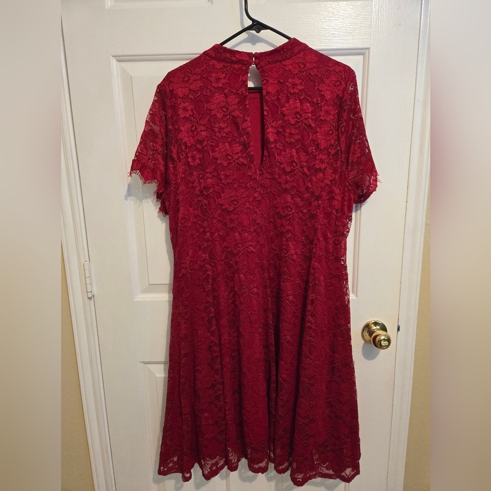 Torrid Red Lace Dress